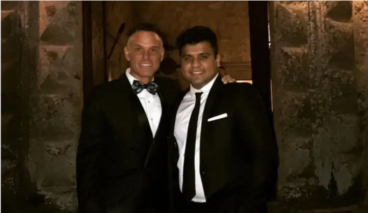 Rafa Prado e Kevin Harrington no evento ebulição